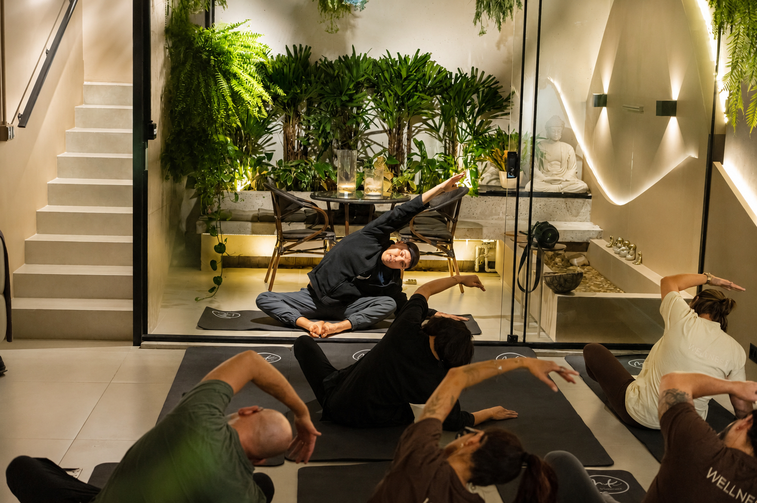 Vivência de yoga ao ar livre